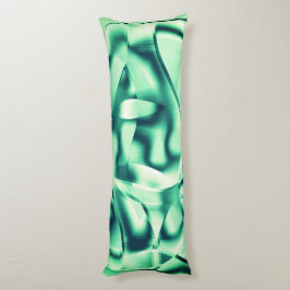 Grüne Acrylformen mit spitzen Pfefferminztönen Seitenschläferkissen