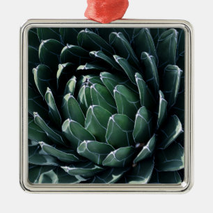 Grüne Agave Ornament Aus Metall