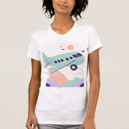 Grüne AI-Kunst T-Shirt