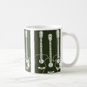 grüne akustische Gitarre Tasse