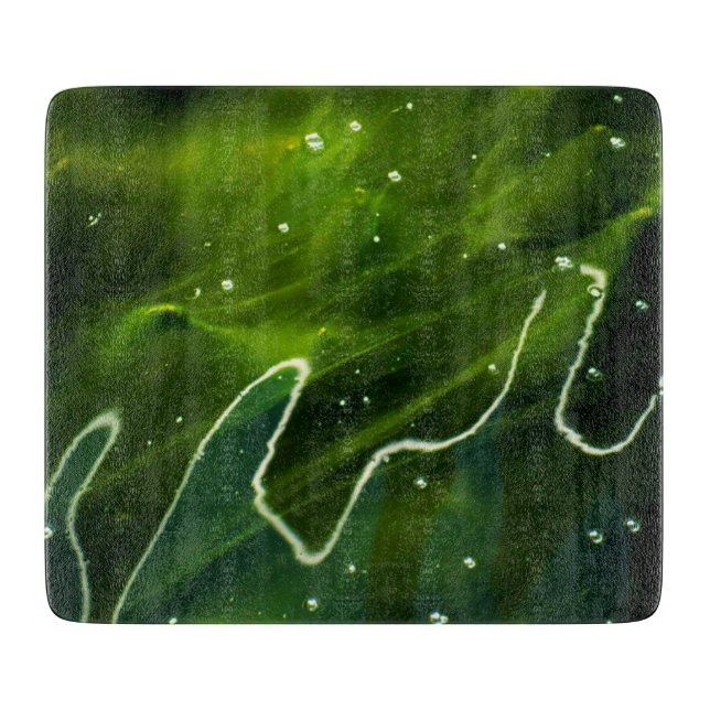 Grüne Algen und Wasser cbcnm Schneidebrett (Vorderseite)