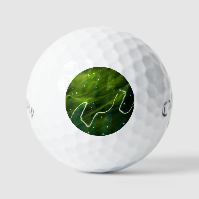 Grüne Algen und Wasser css gbcnm Golfball (Vorderseite)