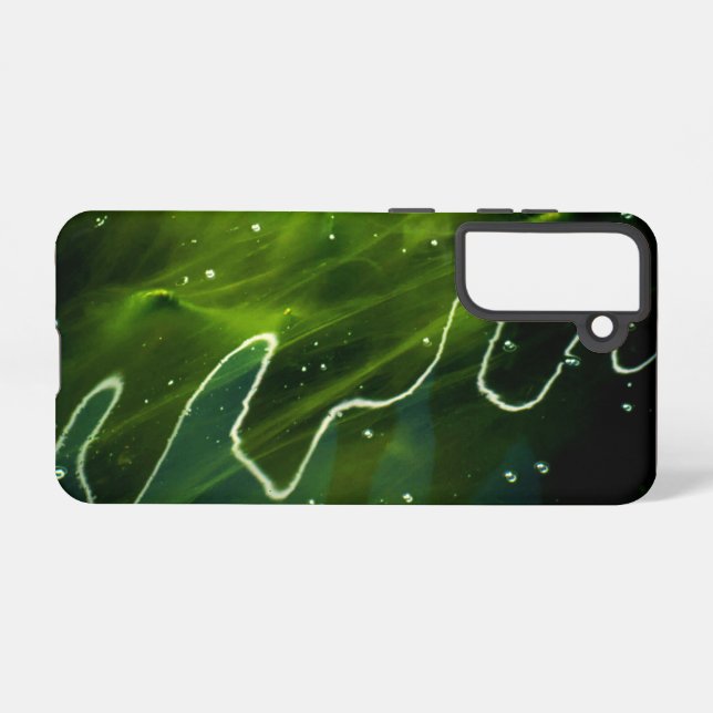 Grüne Algen und Wasser sgcnm Samsung Galaxy Hülle (Rückseite (Horizontal))