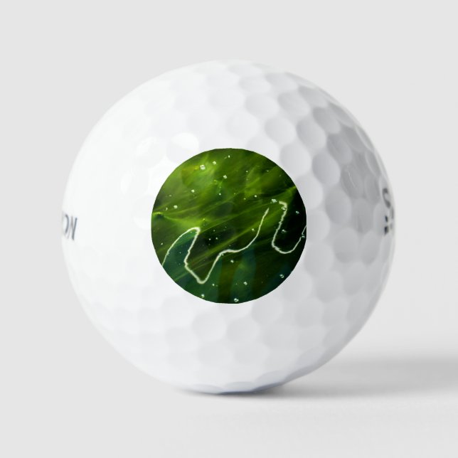 Grüne Algen und Wasser ssf gbcnm Golfball (Vorderseite)