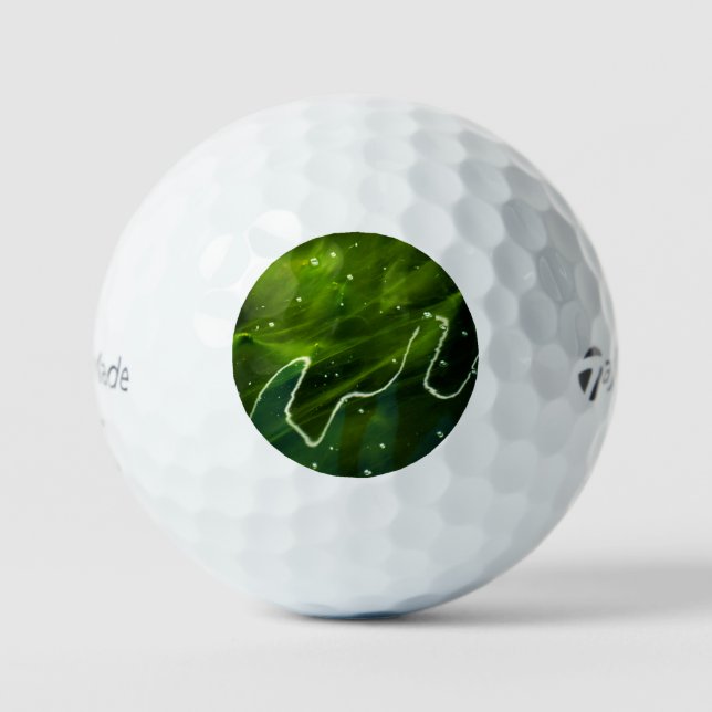 Grüne Algen und Wasser tmtp5 gbcna Golfball (Vorderseite)