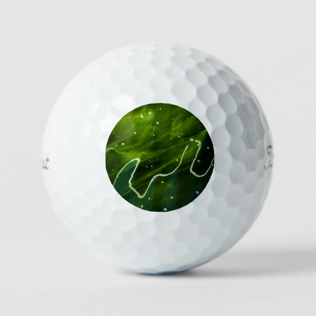 Grüne Algen und Wasser tpv1 gbcnm Golfball (Vorderseite)
