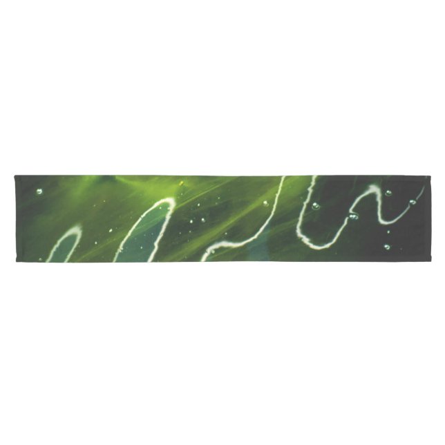 Grüne Algen und Wassertrcnm Kurzer Tischläufer (Horizontal)