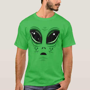 Grüne Alien Eyes Area-51 Halloween Kostüm Extrate T-Shirt
