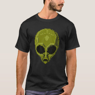Grüne Alien Head T - Shirt - Futuristische und kos