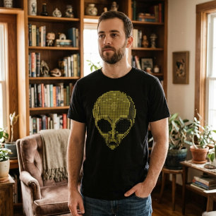 Grüne Alien Head T - Shirt - Futuristische und kos
