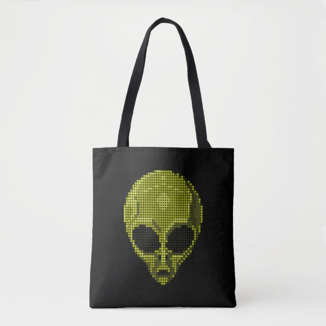 Grüne Alien Tasche (Vorderseite)