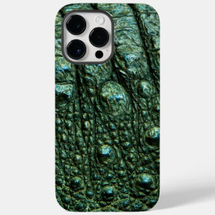 Grüne Alligator-Skin-Textur Case-Mate iPhone 14 Pro Max Hülle