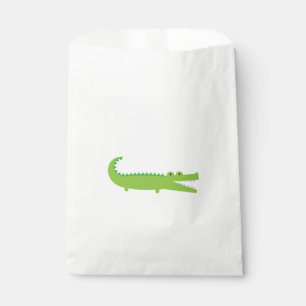Grüne Alligatorbevorzugungs-Taschen Geschenktütchen