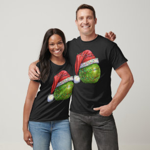 Grüne Apfelweihe Weihnachtsleuchten Weihnachten We T-Shirt