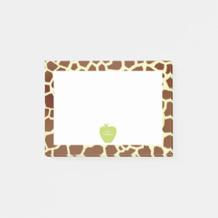 Grüne Apple Giraffe-Lehrer Post-it®-Notizen Post-it Klebezettel