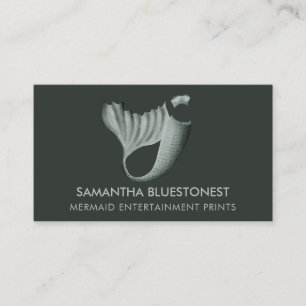 Grüne aquamarine Schwanz Bummlerin Visitenkarte