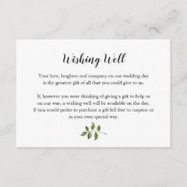 Grüne Aquarell Grüne Blätter wollen gut Begleitkarte