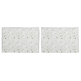 Grüne Aquarellfarbe - naturbelassene Betten Kissenbezug