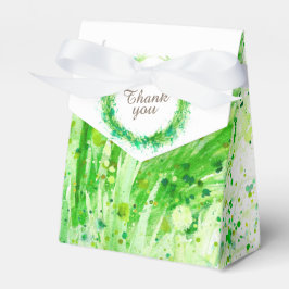Grüne Aquarellkunst danke Ihnen Geschenkboxen Geschenkschachtel