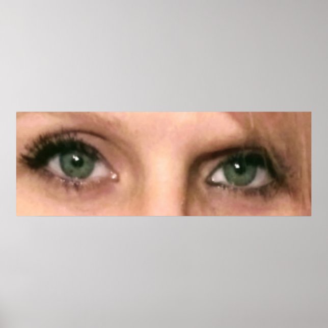 Grüne Augen Poster (Vorne)