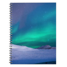 Grüne Aurora Borealis Night