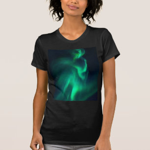 Grüne Aurora Nordlichter T-Shirt