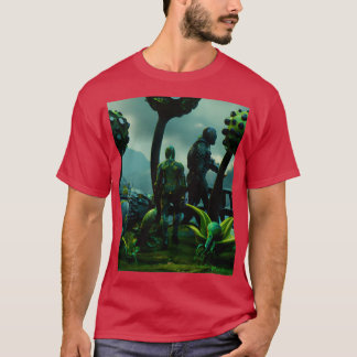 grüne Außerirdischen T-Shirt
