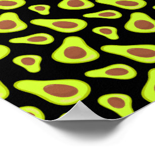 Grüne Avocados Gemüse Lover Veggie Gesunde Ernähru Poster