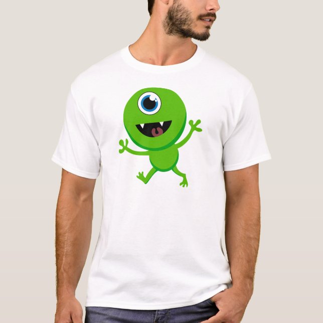 Grüne Baby-Zyklope T-Shirt (Vorderseite)