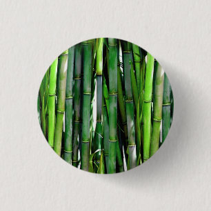 Grüne Bambusstangen Naturfotografie Button
