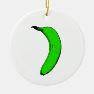 grüne Banane Keramikornament