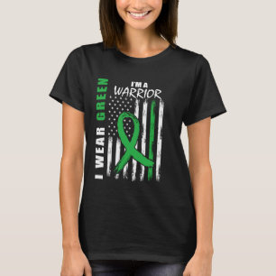 Grüne Band Krieger Nierenkrankheit Bewusstseinsfla T-Shirt