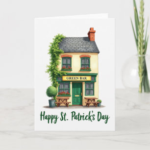 Grüne Bar Happy St. Patrick's Day Karte