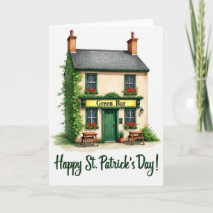 Grüne Bar St. Patrick's Day Karte
