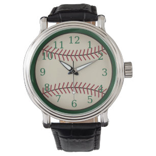 Grüne Baseballuhr Armbanduhr