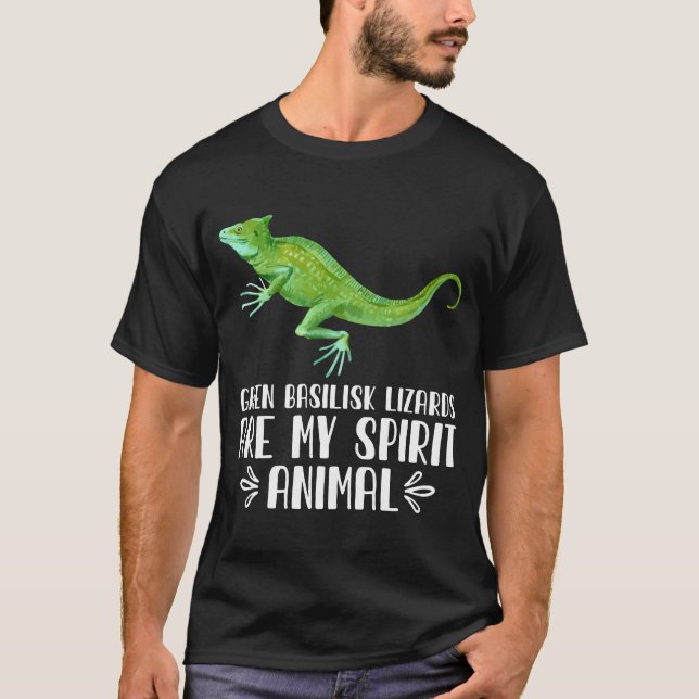 Grüne Basilisk-Eidechsen sind mein Geiststier T-Shirt (Vorderseite)