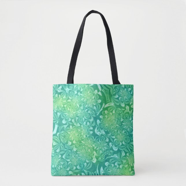 Grüne Batik-Blume (Vorderseite)