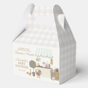 Grüne Bauern Markt Frische Babydusche Geschenkschachtel