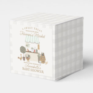 Grüne Bauern Markt Frische Babydusche Geschenkschachtel