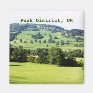 Grüne Bäume auf Hügeln Magnet