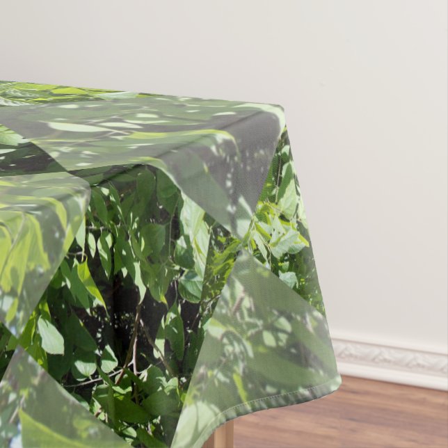 Grüne Bäume in Diamantfenster, Tischdecken (Beispiel)