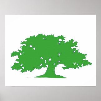 Grüne Bäume Poster