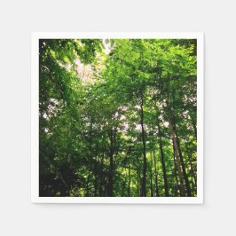 Grüne Bäume Serviette
