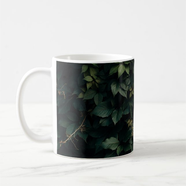 GRÜNE BEBAUTE PFLANZE KAFFEETASSE (Links)