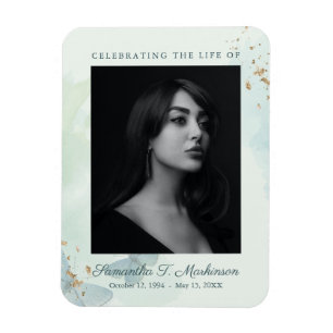 Grüne Beerdigungsleistungen für Schmetterlinge Magnet