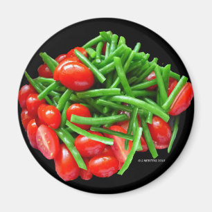 Grüne Beere und Tomaten Magnet