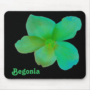 Grüne Begonia individuell anpassbare Mousepad