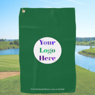 Grüne benutzerdefinierte Golfhandtücher mit Logo o Golfhandtuch