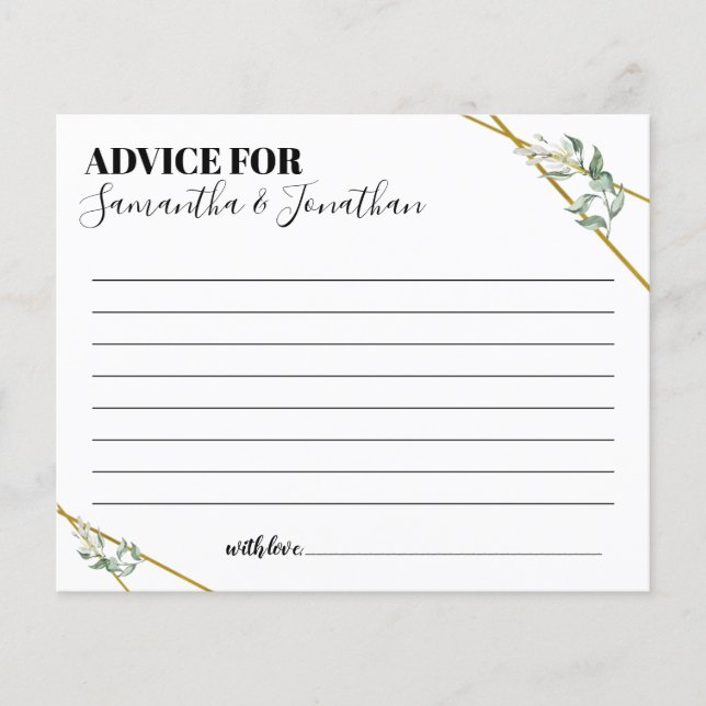 Grüne Beratung für zwei zweisprachige Duschkarten (Vorderseite)