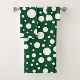 Grüne Bereiche Badehandtuch Set